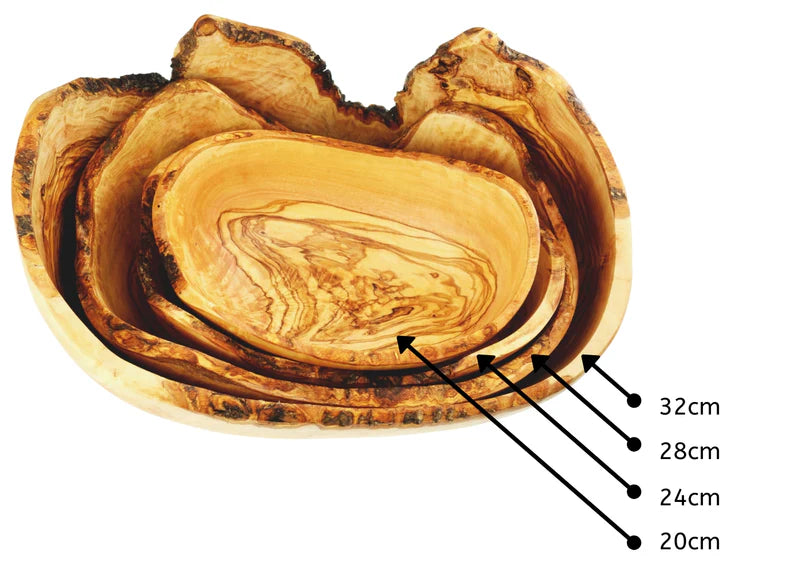 Rustic Oval Bowls. Distributed by Alpha Omega Imports
