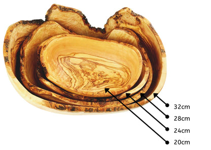 Rustic Oval Bowls. Distributed by Alpha Omega Imports
